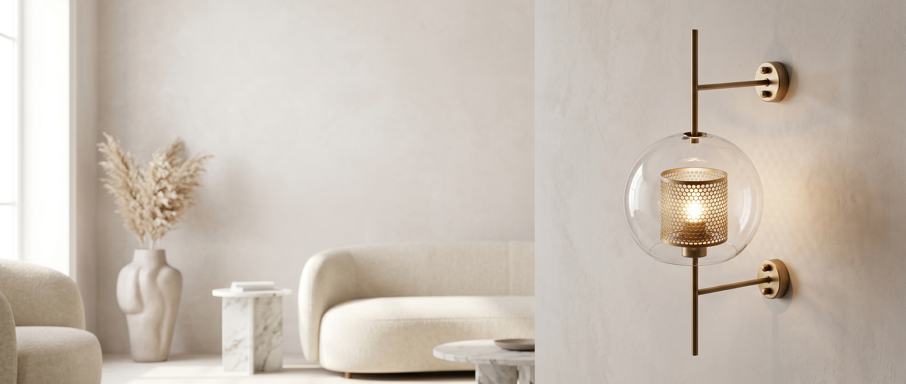 Alba Glass Wall Light banner