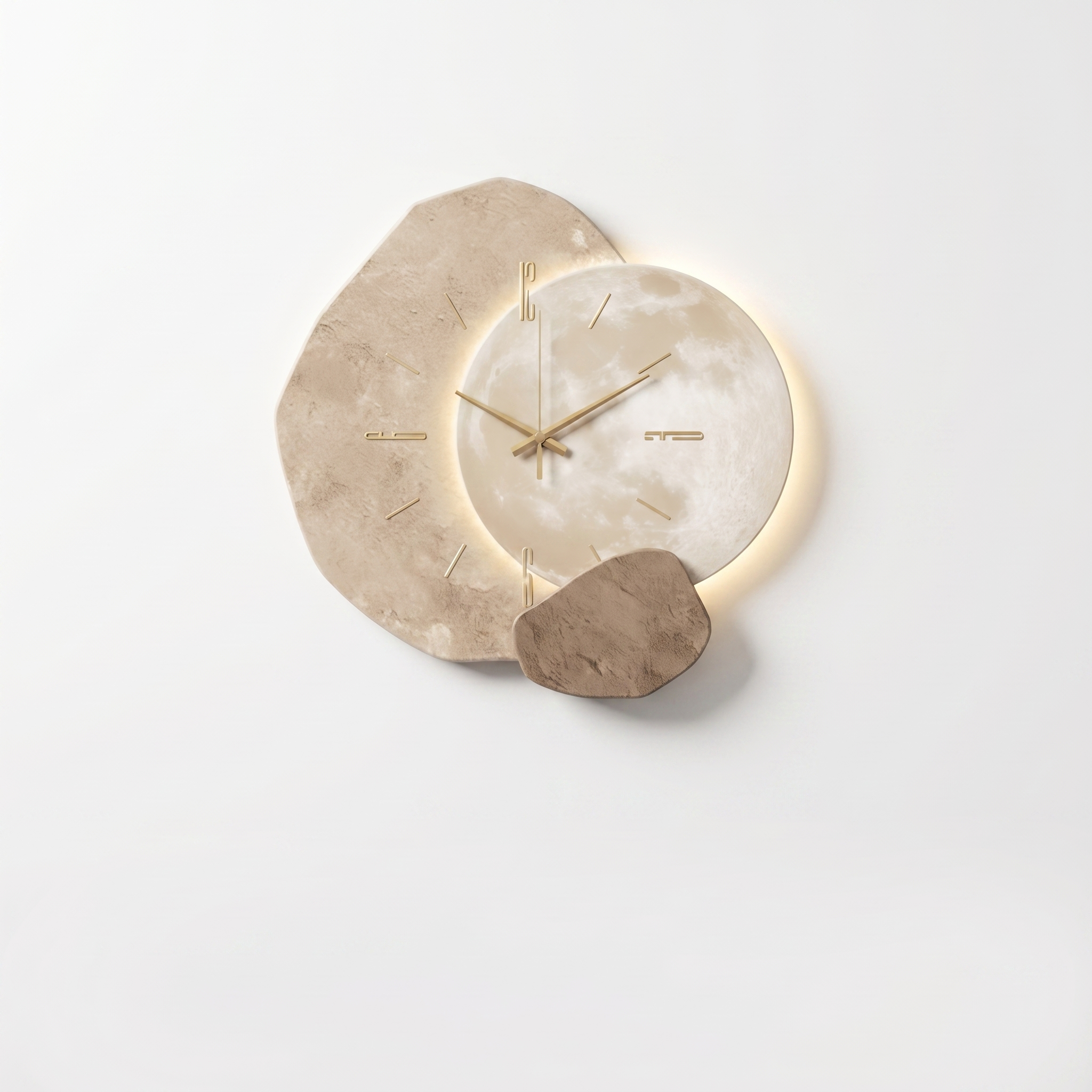 Wall clock - Moon design - studio