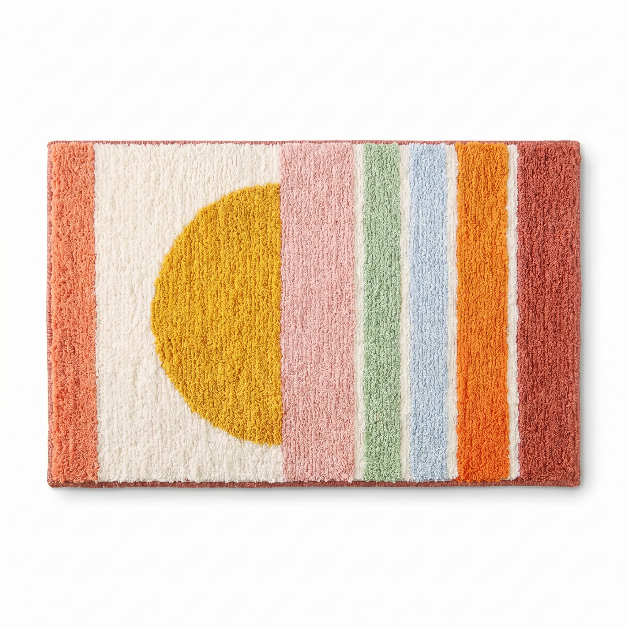 Velluria Plush Bath Mat in Golden Sunrise