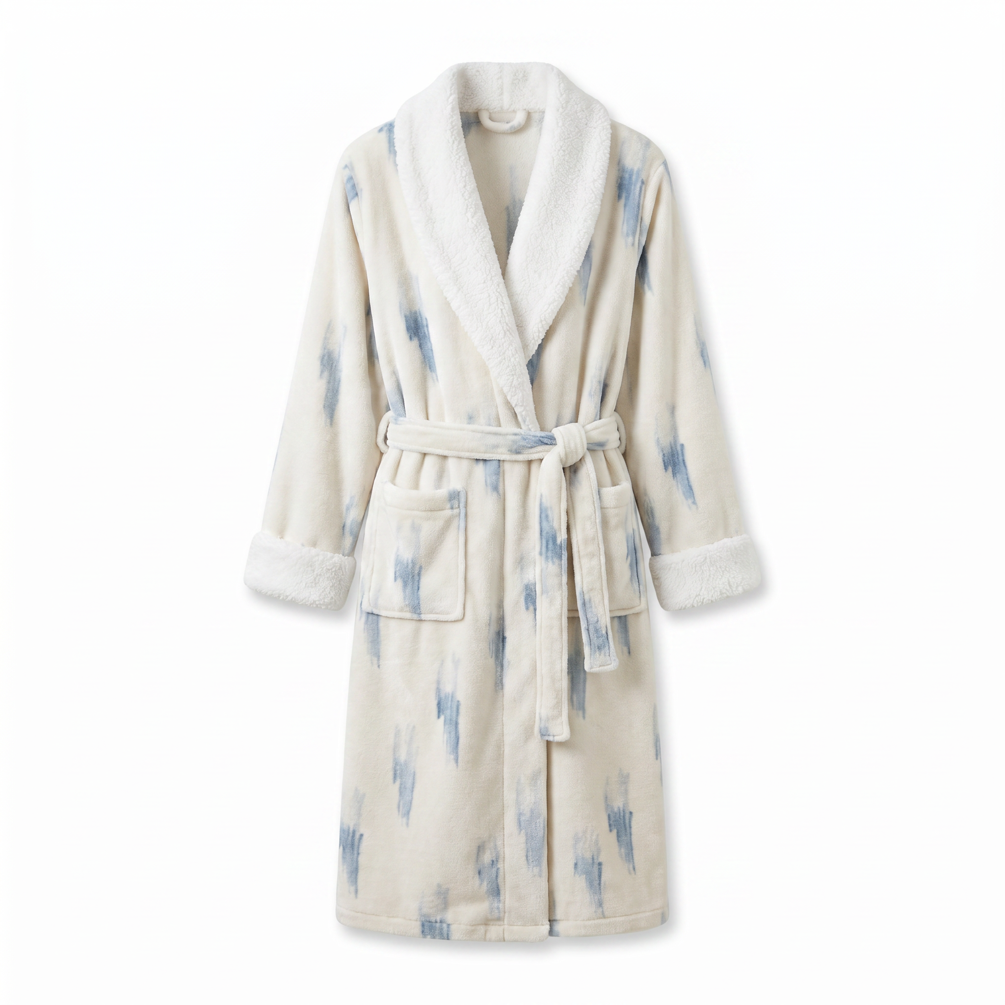 Soffice sherpa plush robe Blue Shades hero