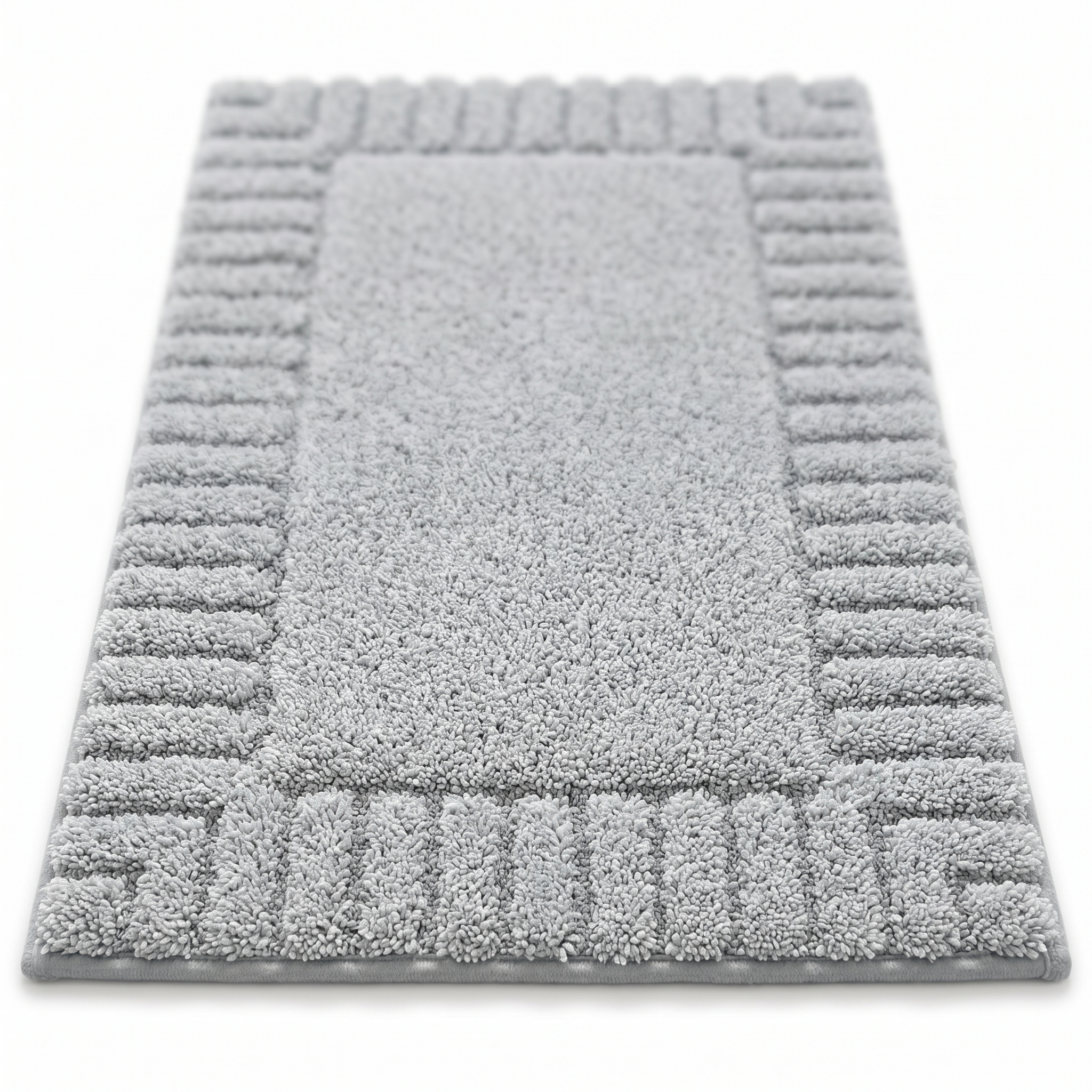 Sabbia striped border bath mat Ashy Sand