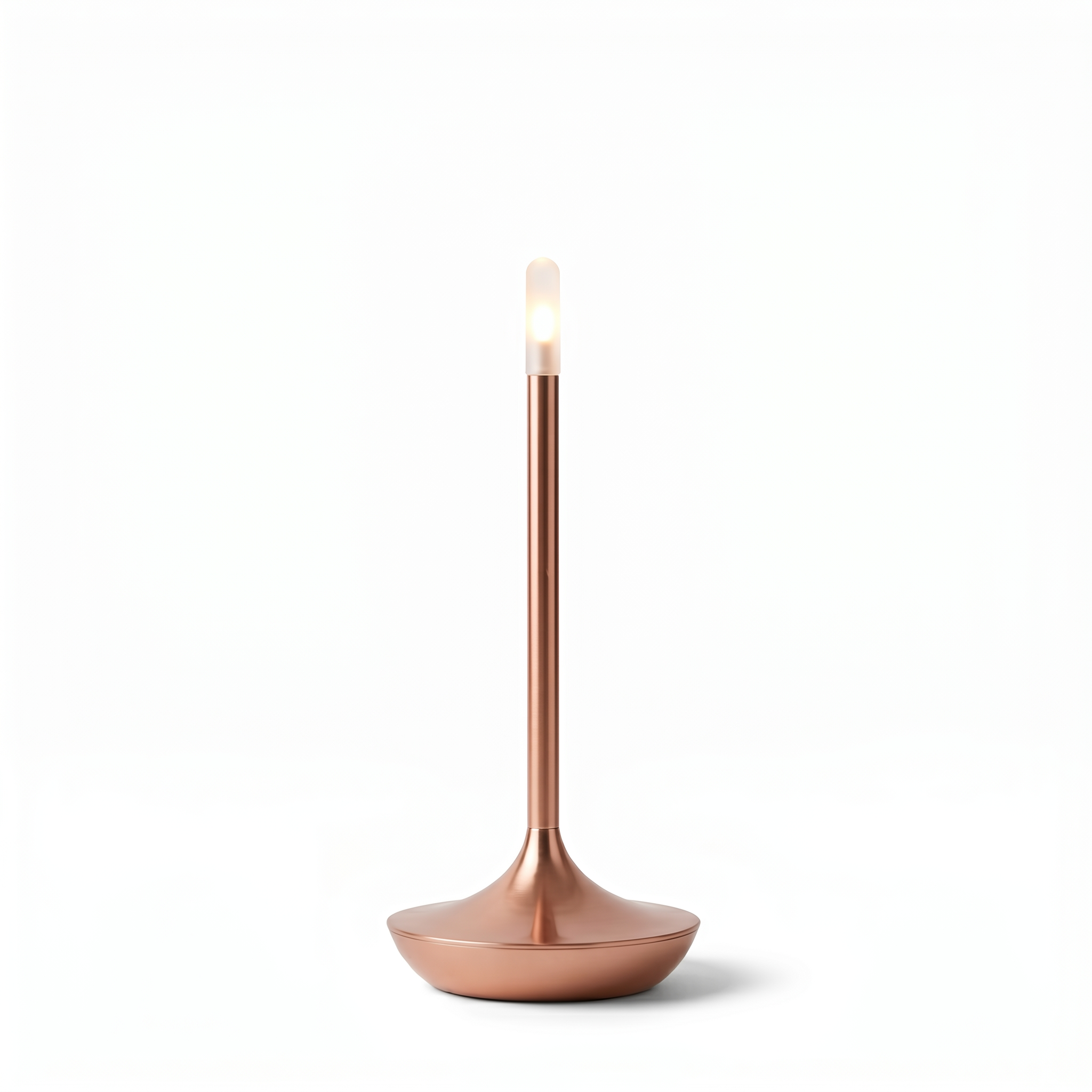 Fiamma cordless candle lamp in rose gold