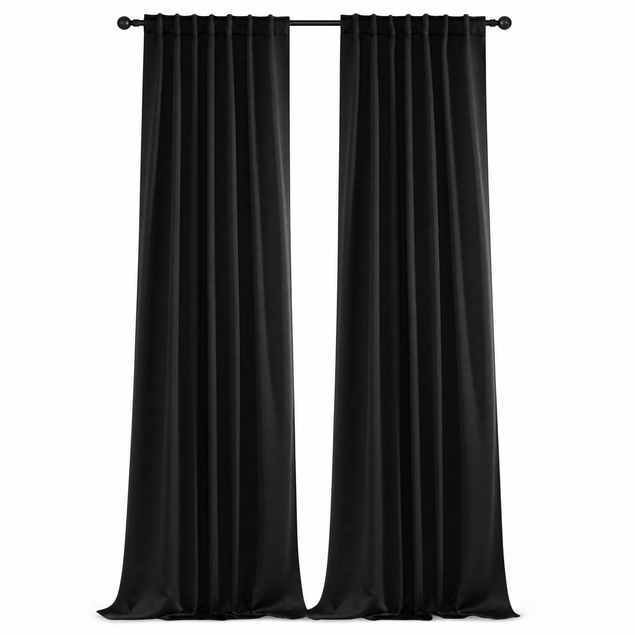 Penombra Thermal Blackout Curtains Black