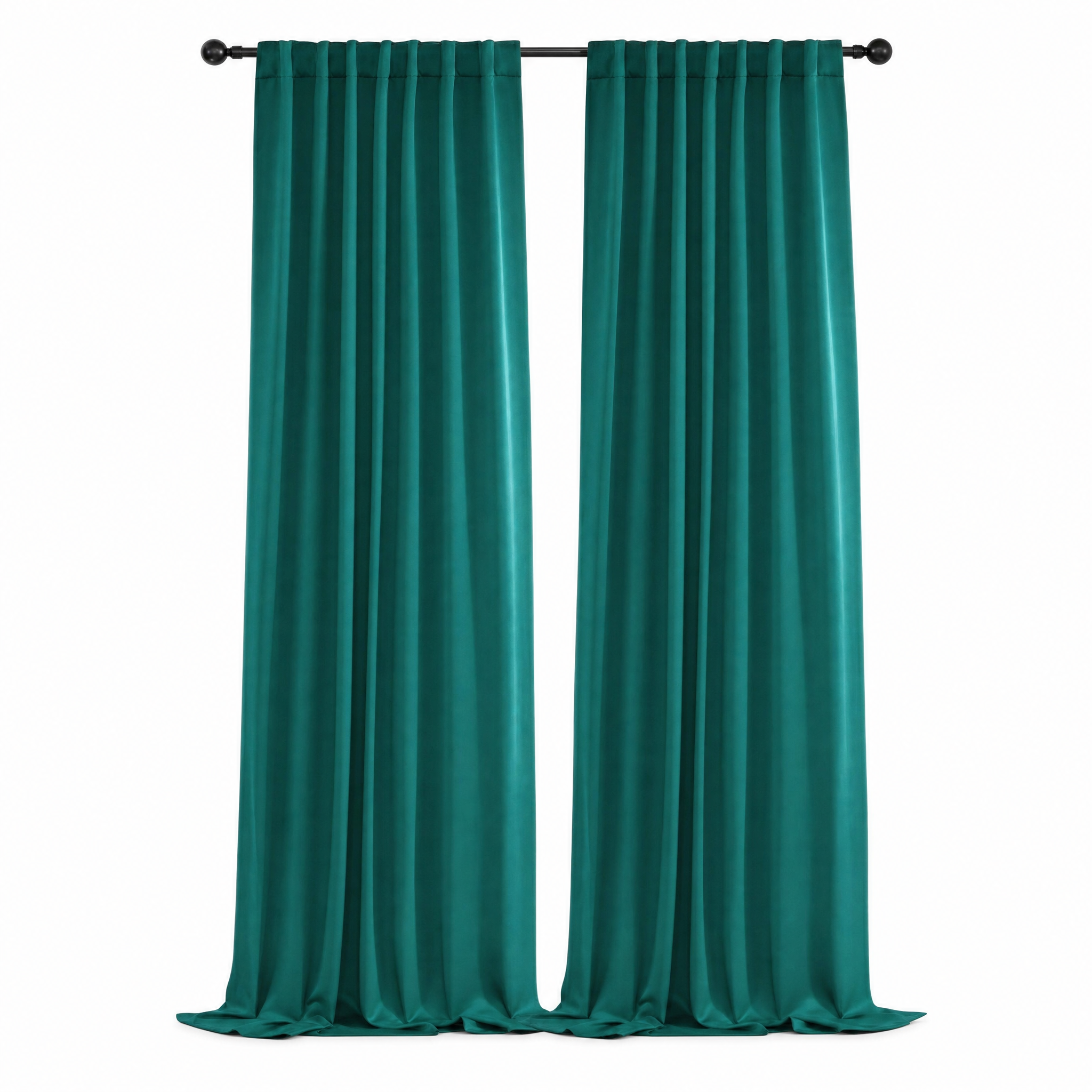Penombra Thermal Blackout Curtains Teal Green