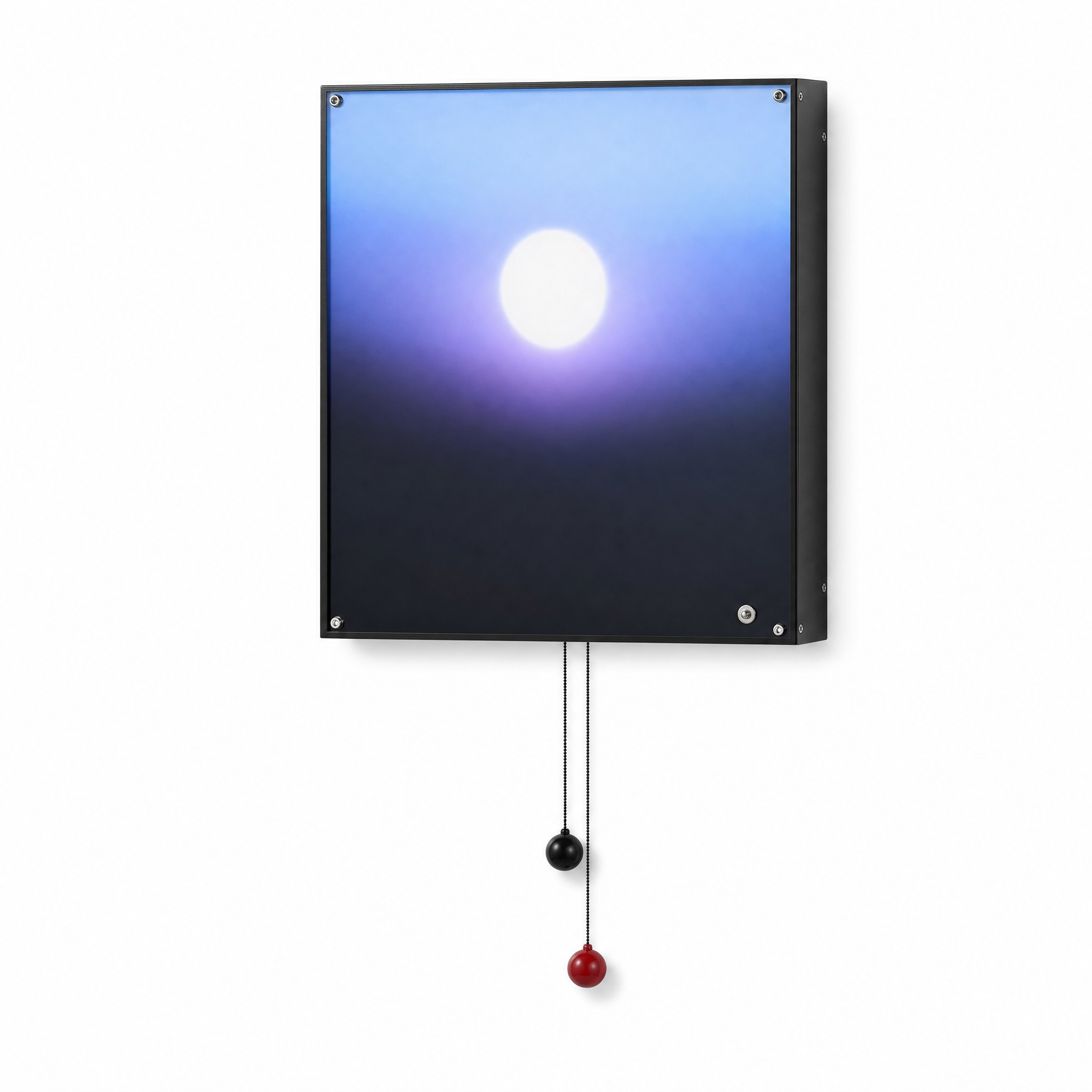 Tramonto Sunset Wall Light cool tone glow on white background