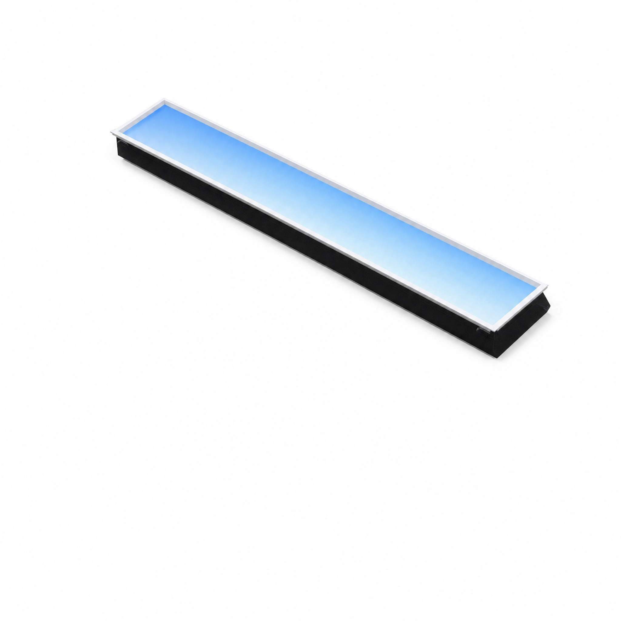 Cielo blue sky ceiling panel 115x15cm slim strip on white