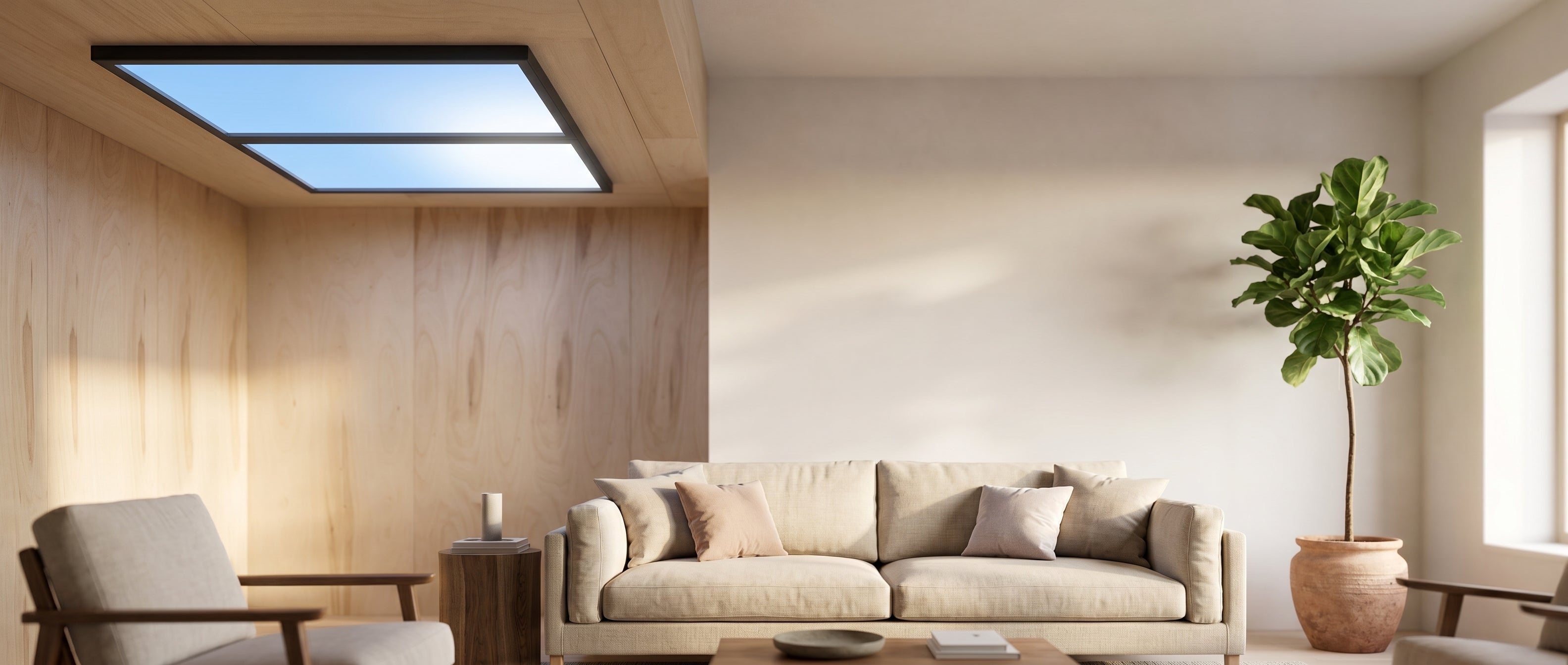 Cielo blue sky ceiling light banner