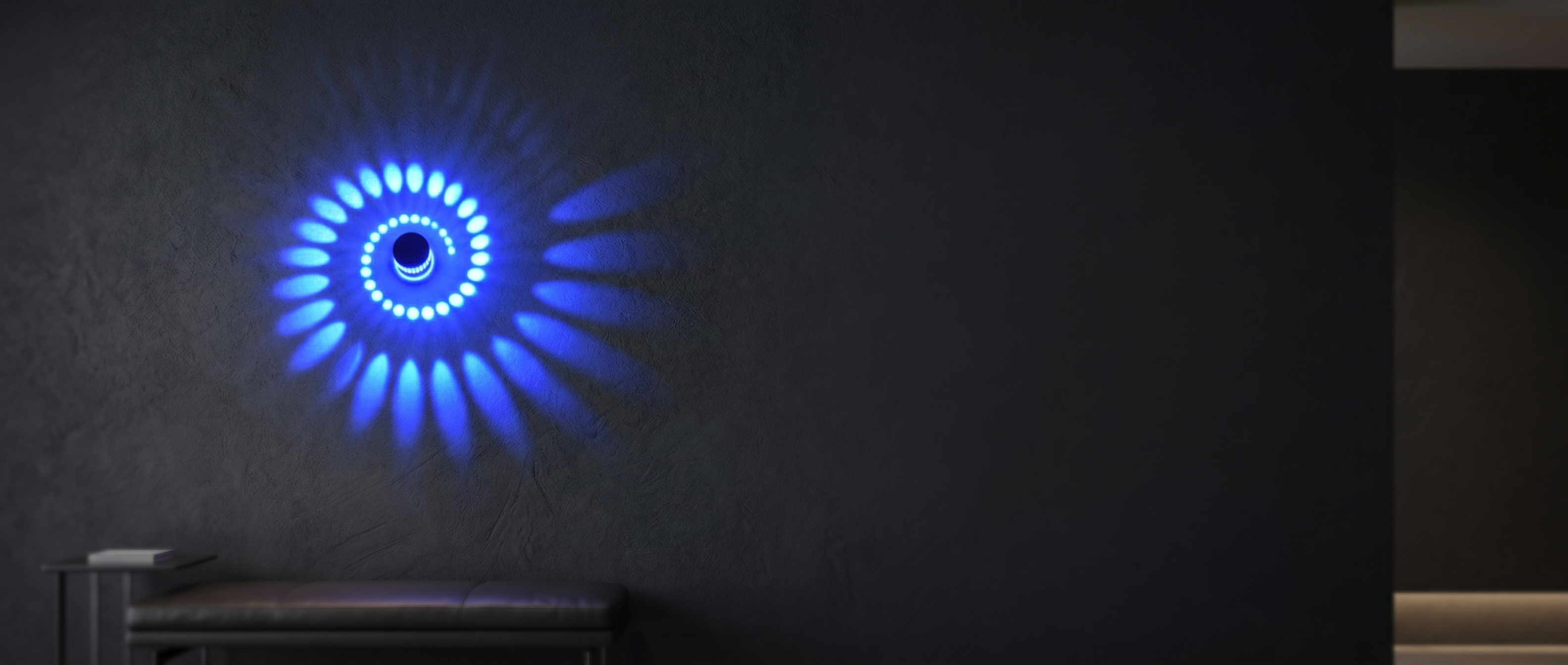 Spirale swirl LED accent light banner