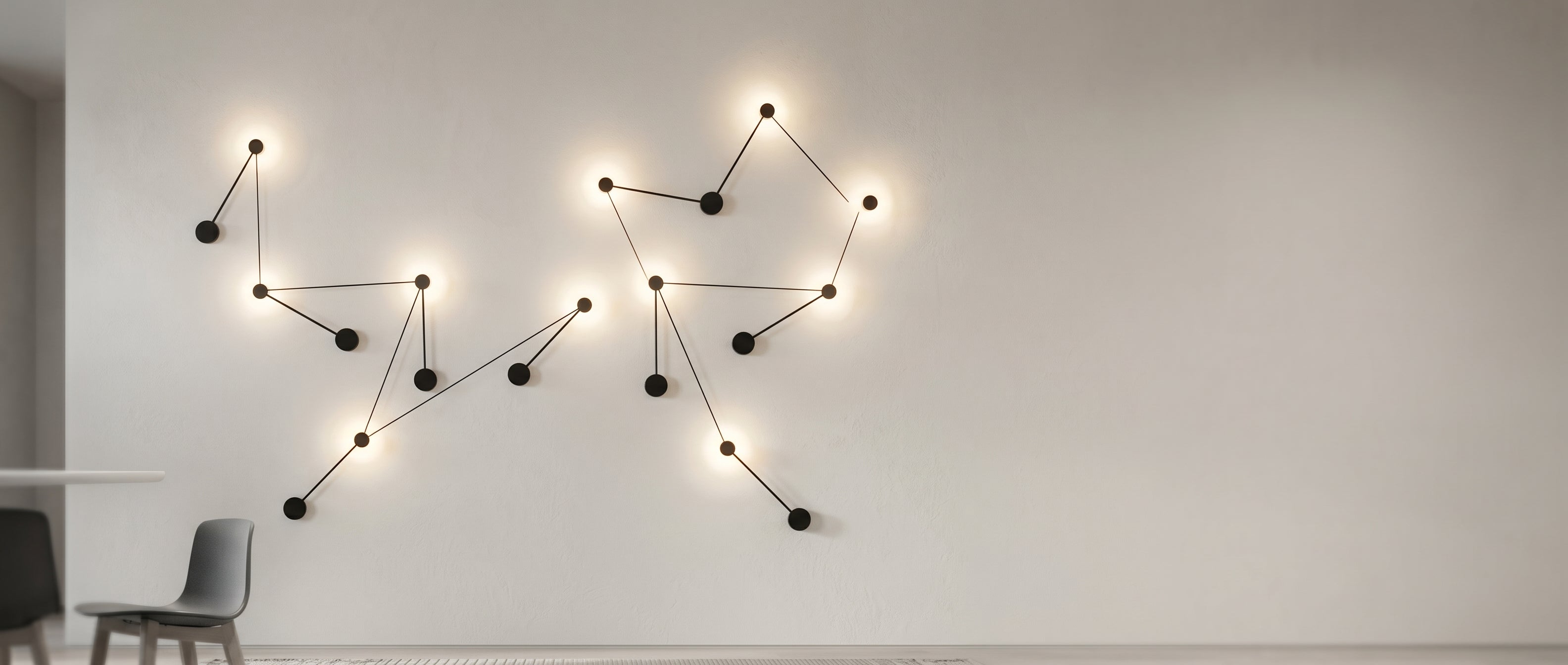 Riflesso wall lamp constellation feature wall banner