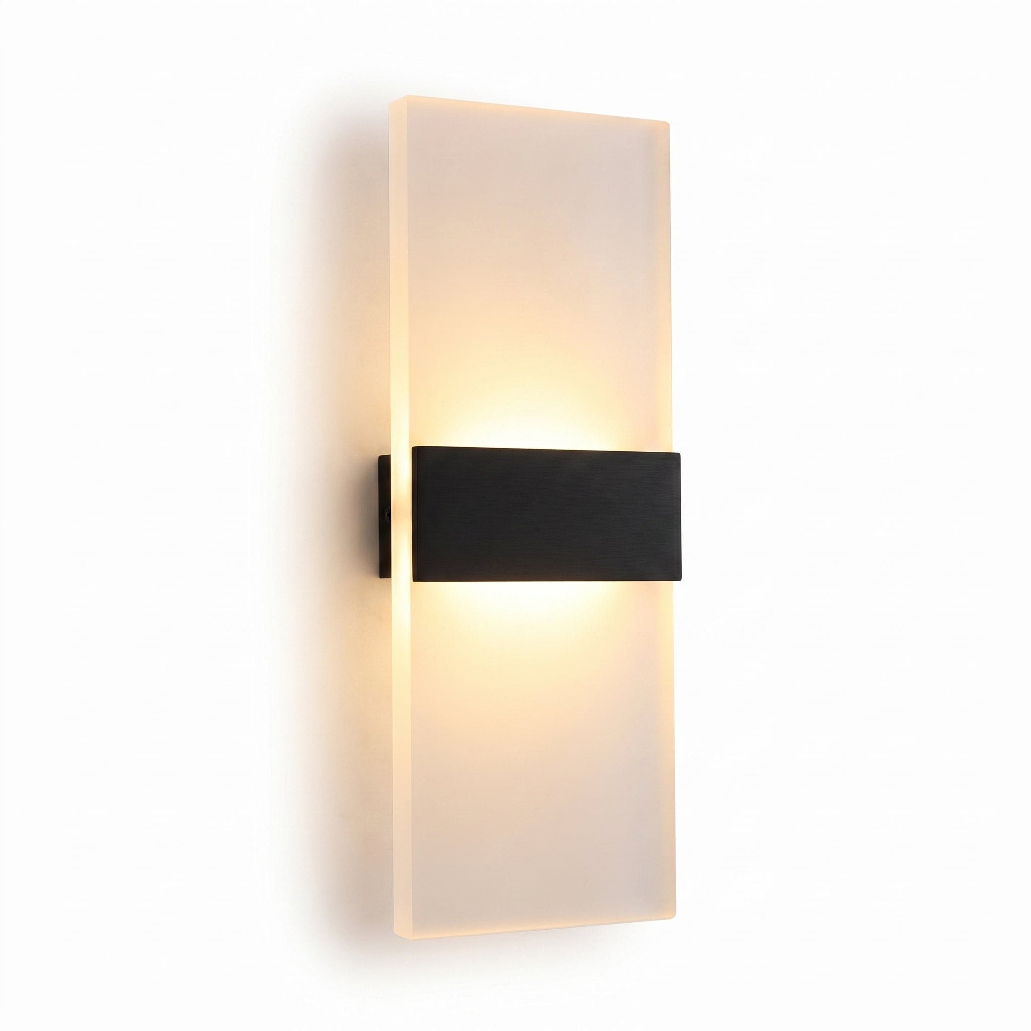 Velo Minimalist LED Wall Sconce black bar on a white background