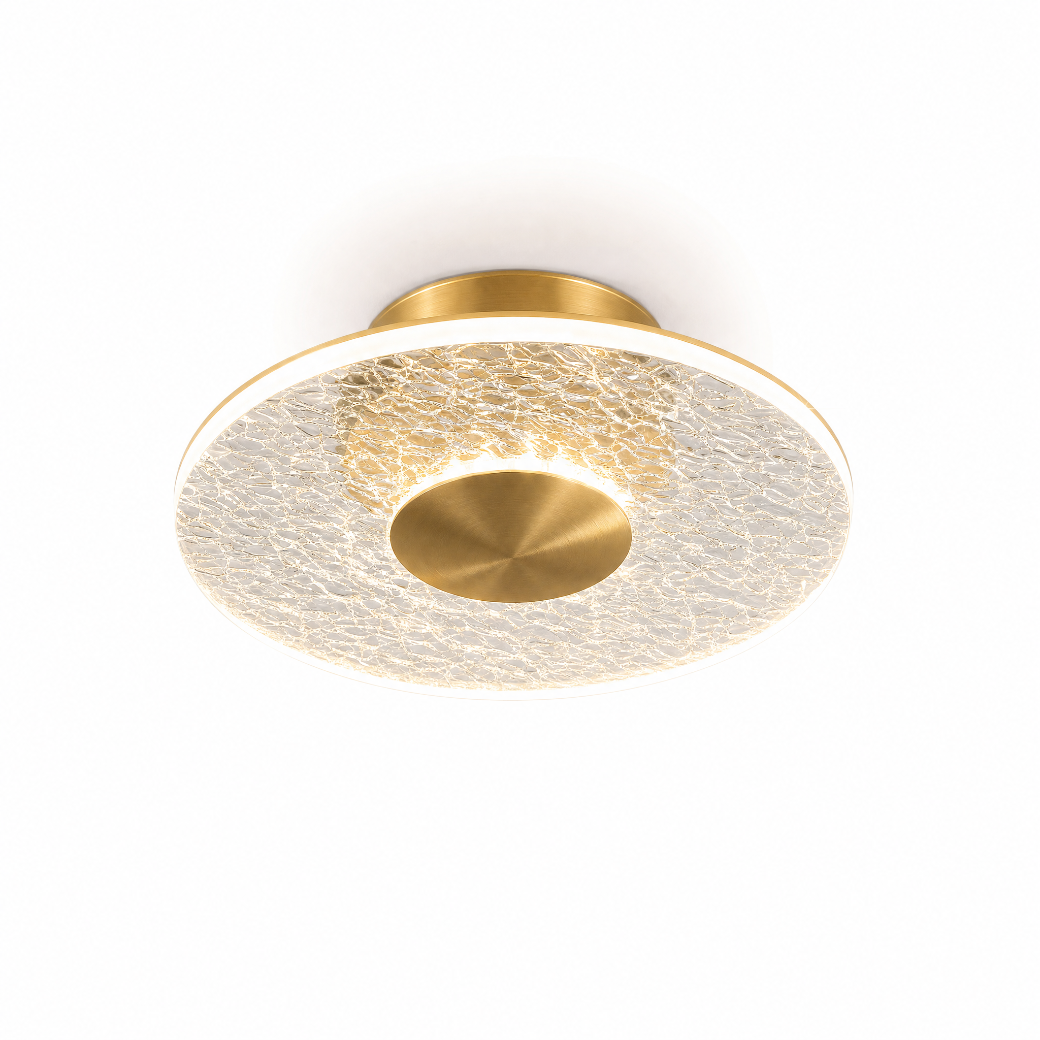Crystal halo ceiling light natural white