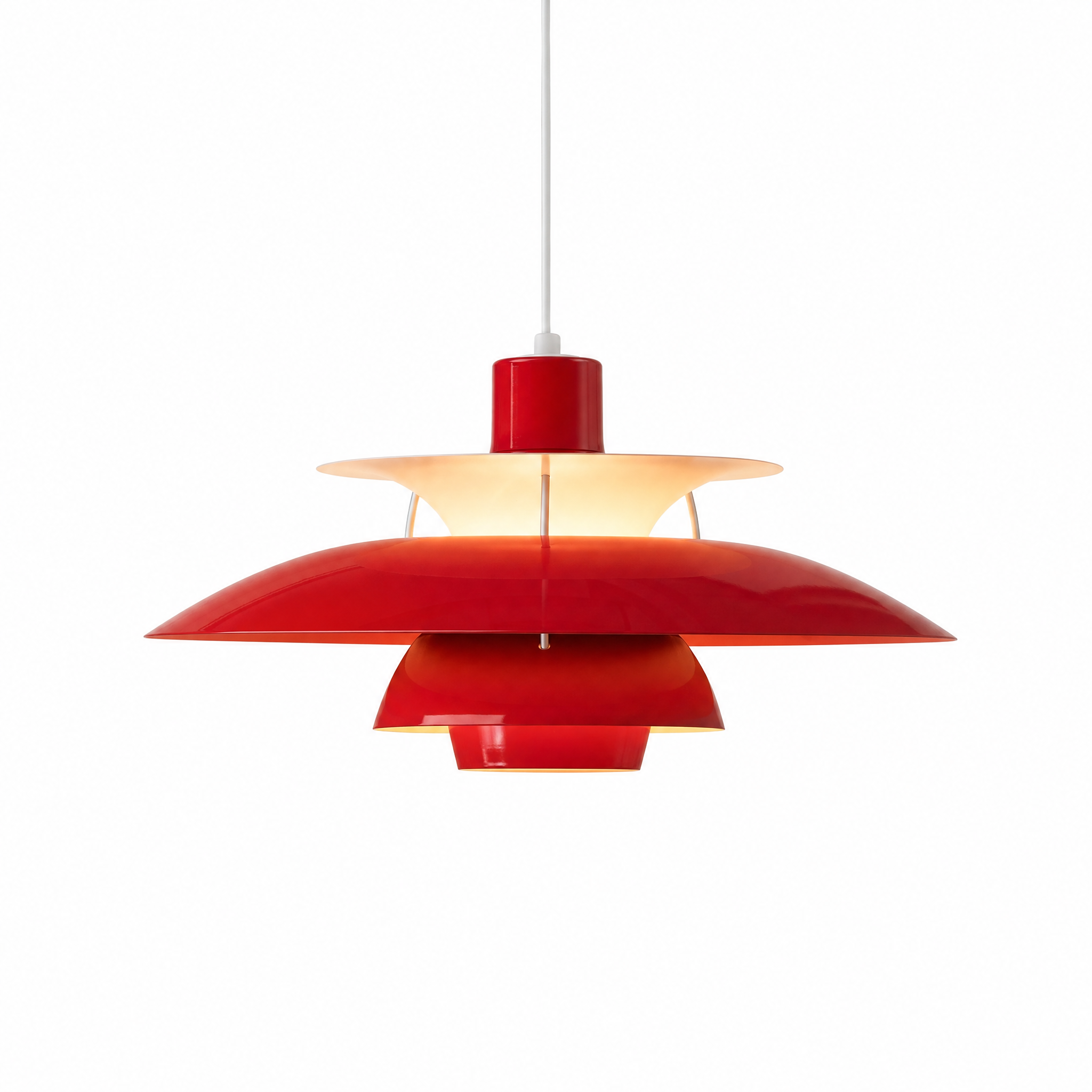 Dalia red tiered pendant light