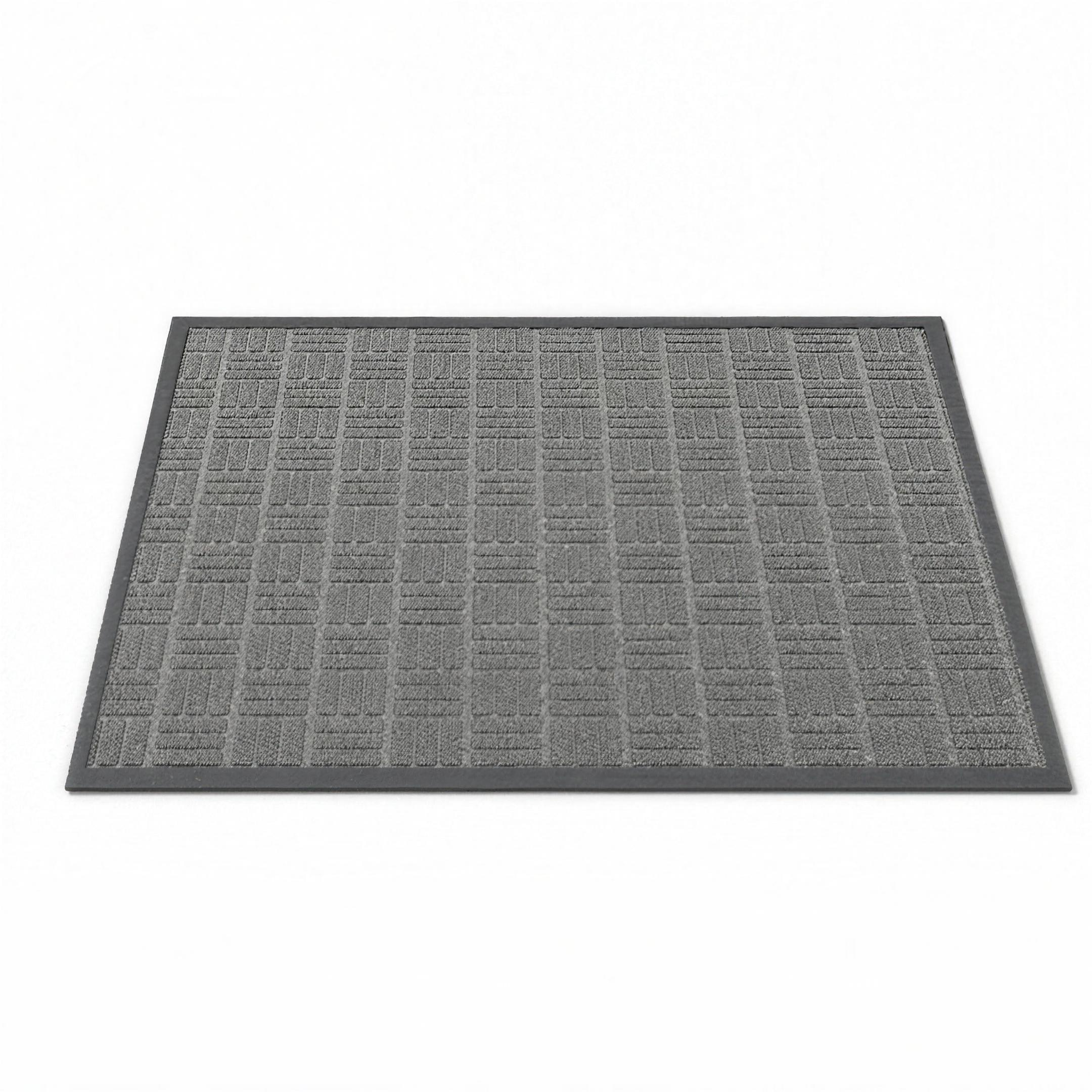 Portico non-slip doormat in gray on a white background