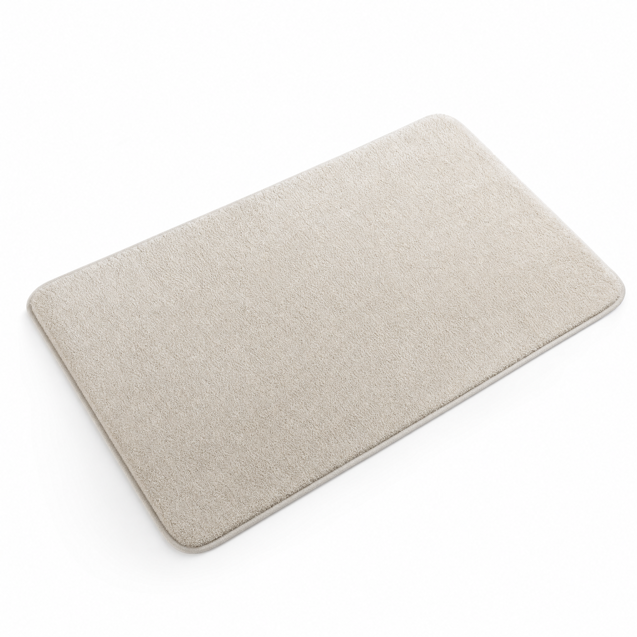 Piuma Soffice tufted bath mat in Sabbia beige