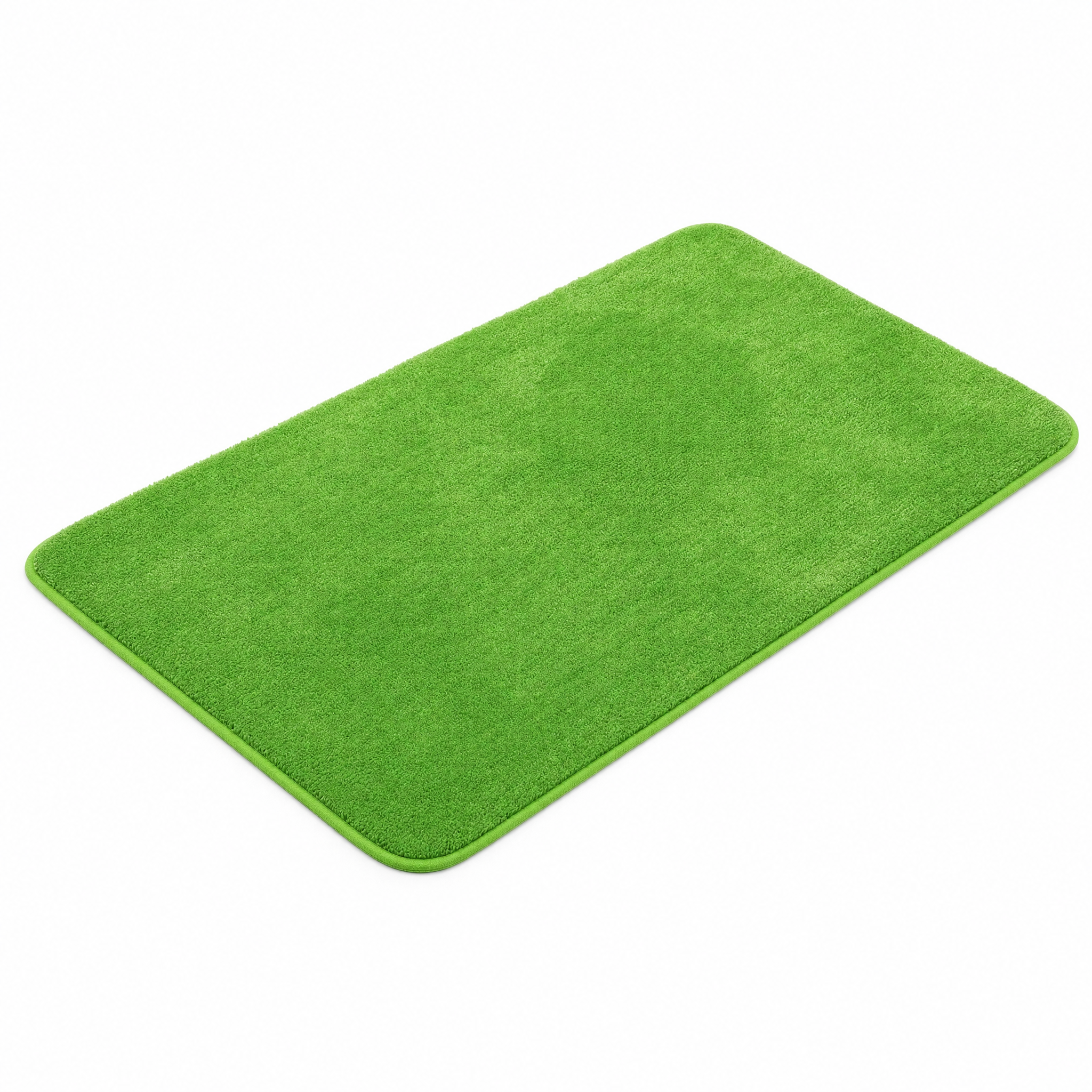 Piuma Soffice tufted bath mat in Salvia green