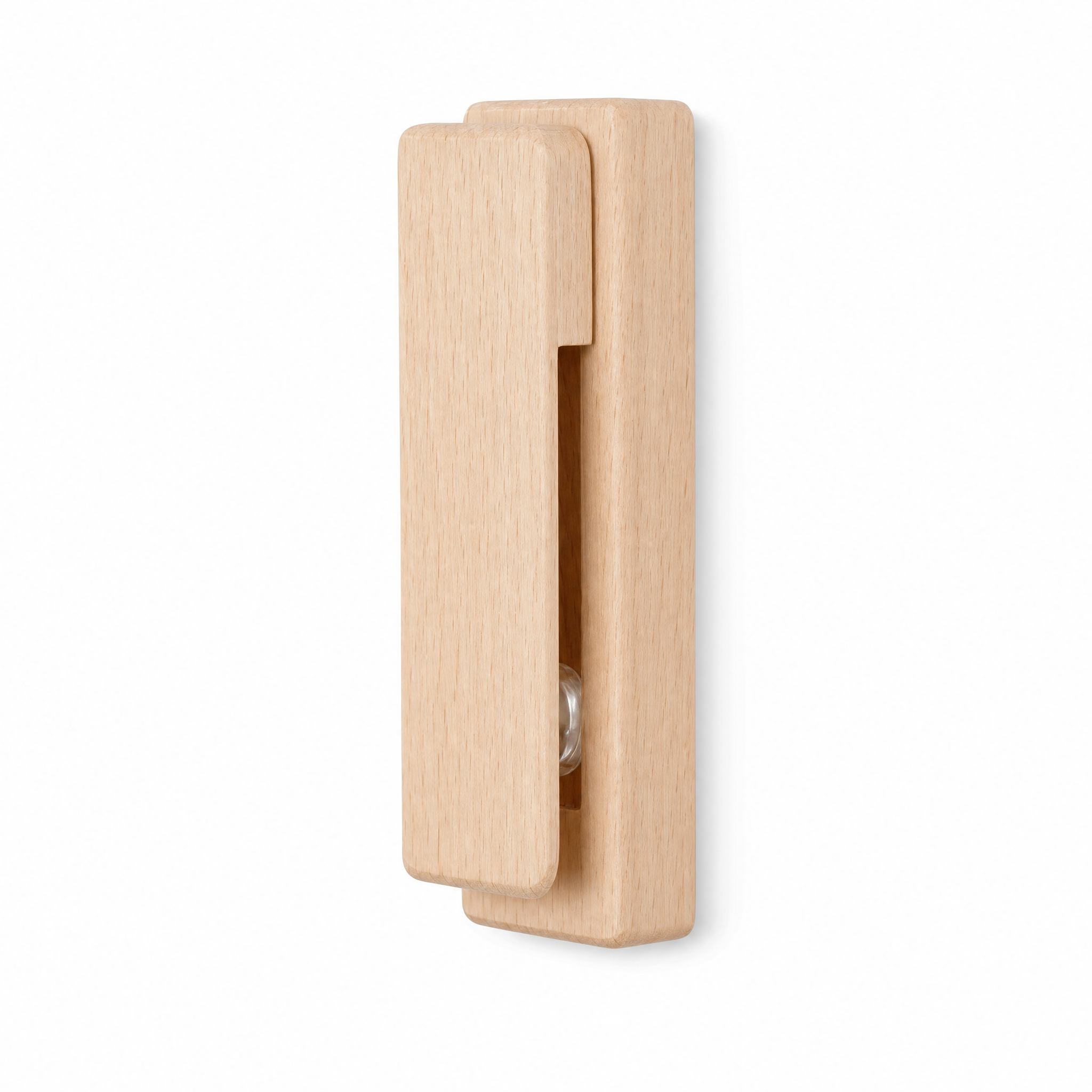 Sfera Serena wooden towel hook in Faggio beech