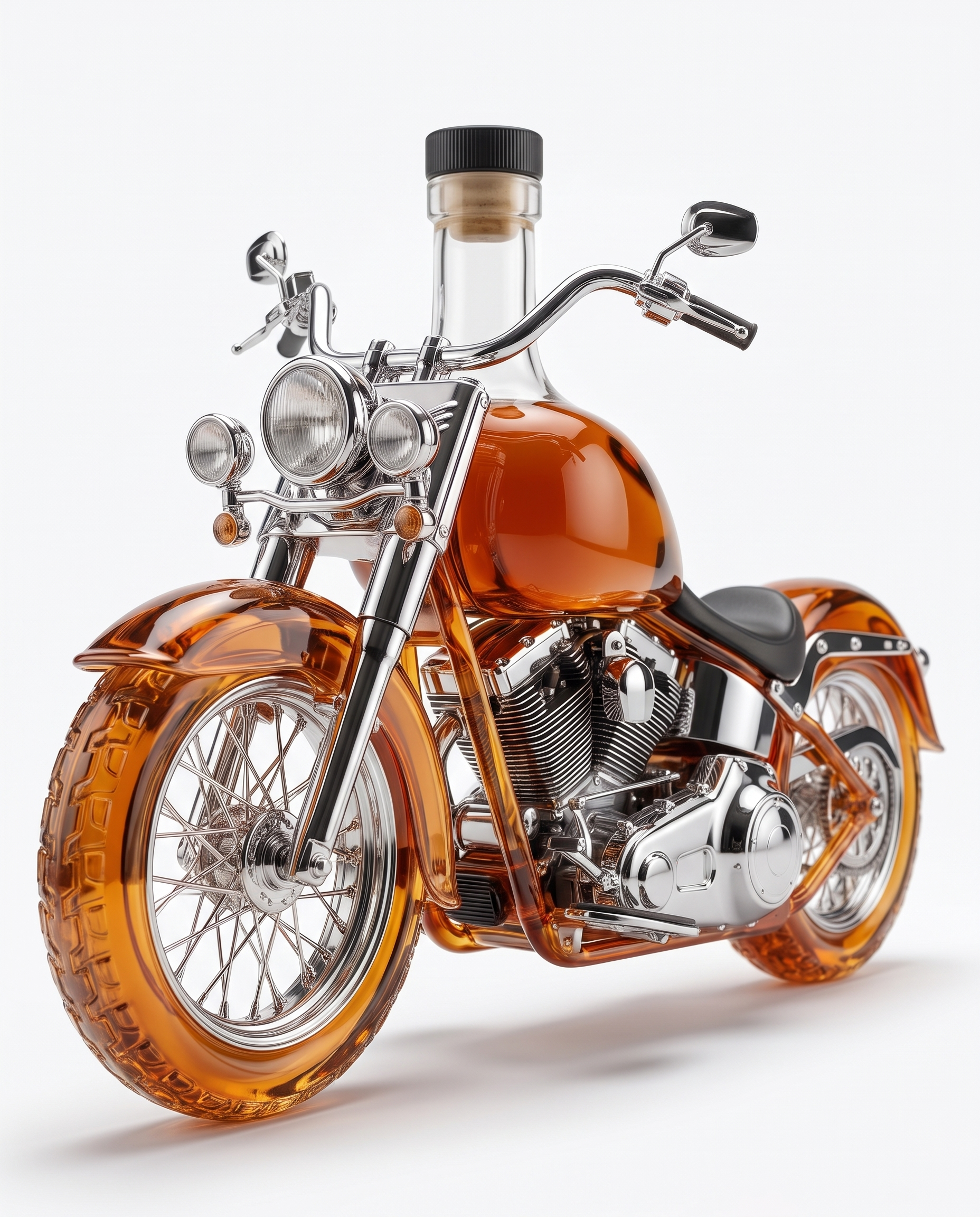 Rombo Motorcycle Whiskey Decanter - studio hero