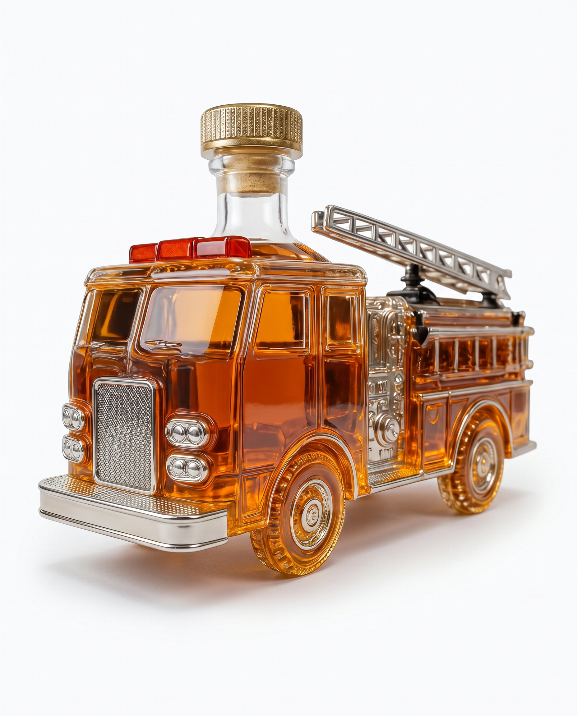 Fiamma Fire Truck Whiskey Decanter - three-quarter view