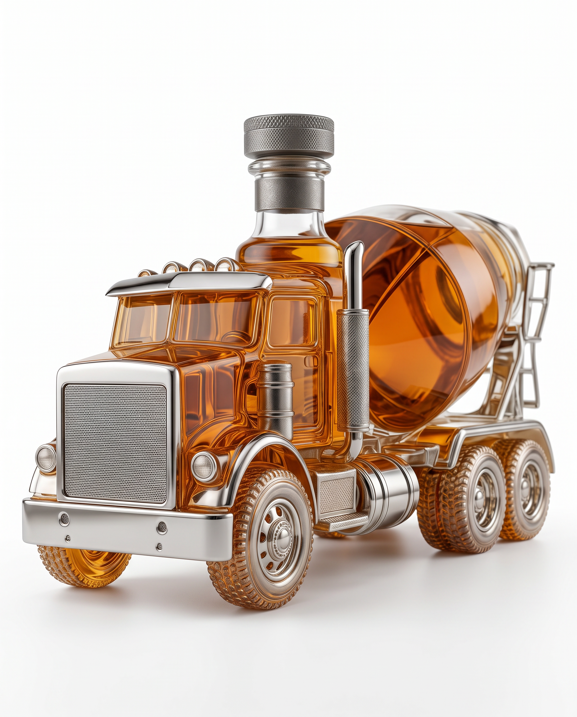 Cantiere Mixer Truck Whiskey Decanter - studio hero