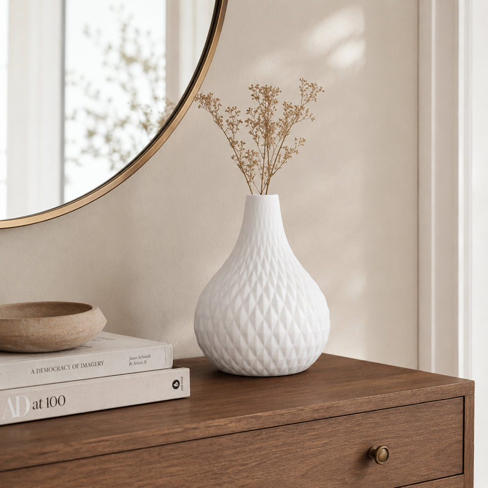 Vase en céramique de style Ins, ornements pour compositions florales, fleurs et fleurs séchées A