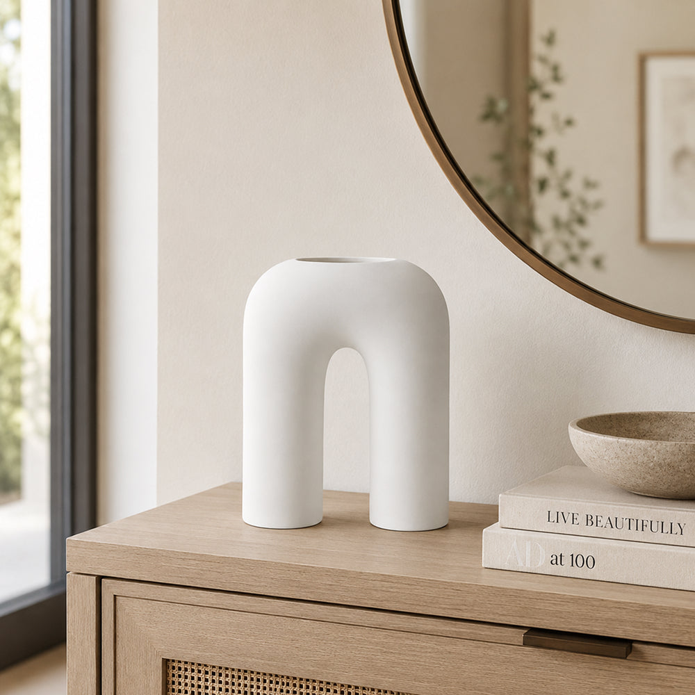 Vase en céramique de style Ins, ornements pour compositions florales, fleurs et fleurs séchées A