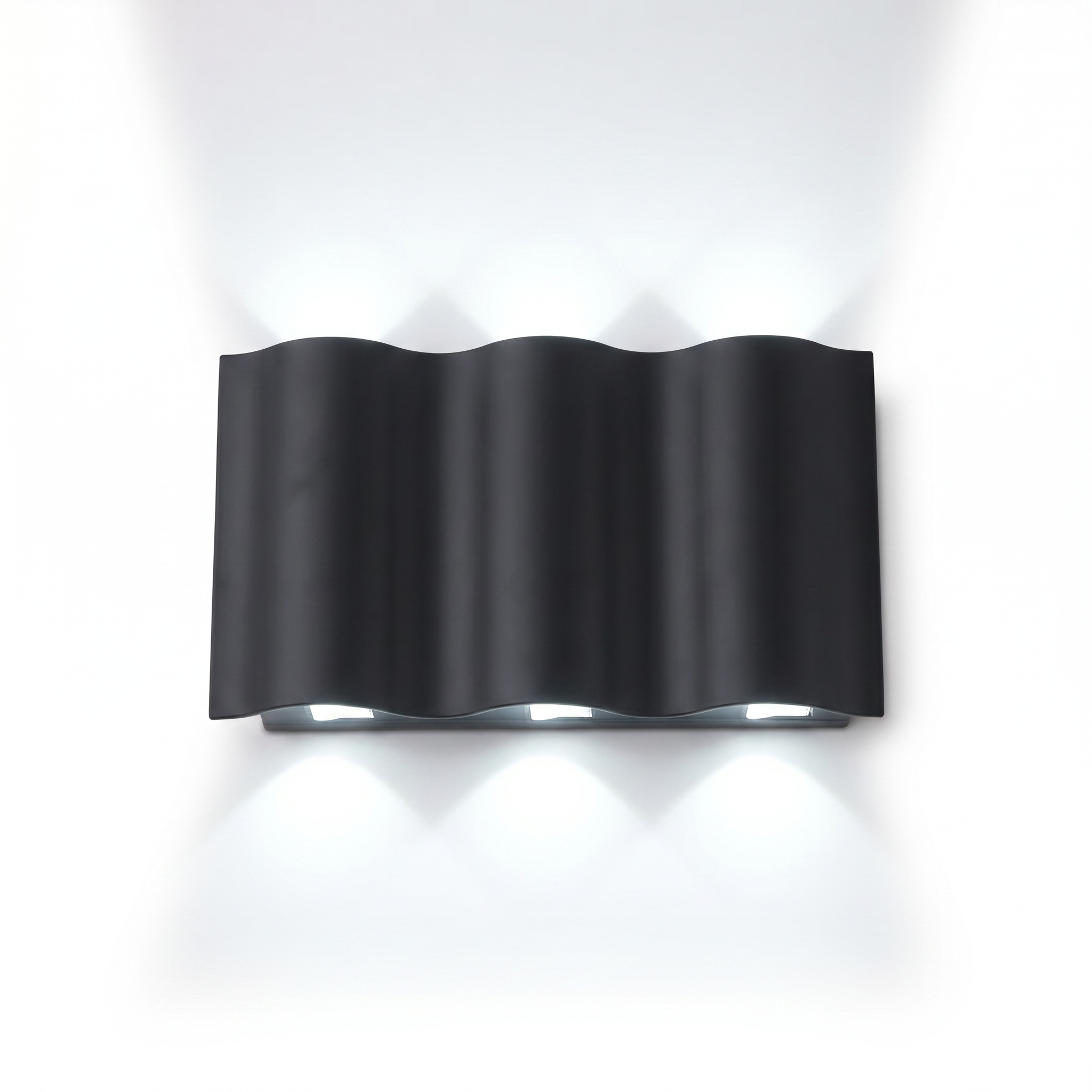Onda Costiera Outdoor LED Wall Light-6-Light Cool White-Studio White