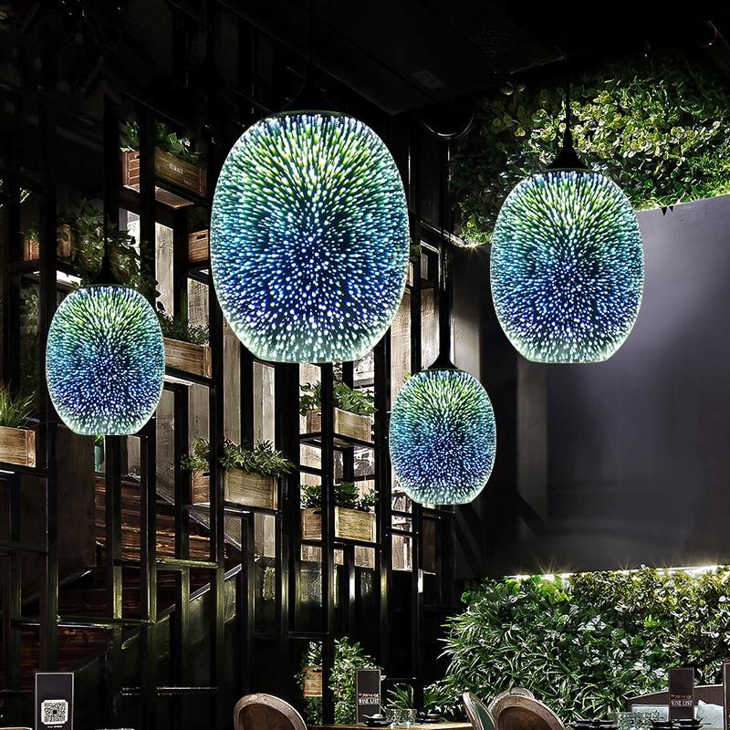 Notte Stellata pendant cluster in a garden atrium