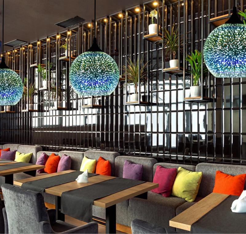 Notte Stellata pendants in an elegant restaurant